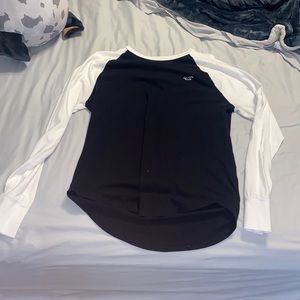 Men’s Medium black and white Hollister long sleeve